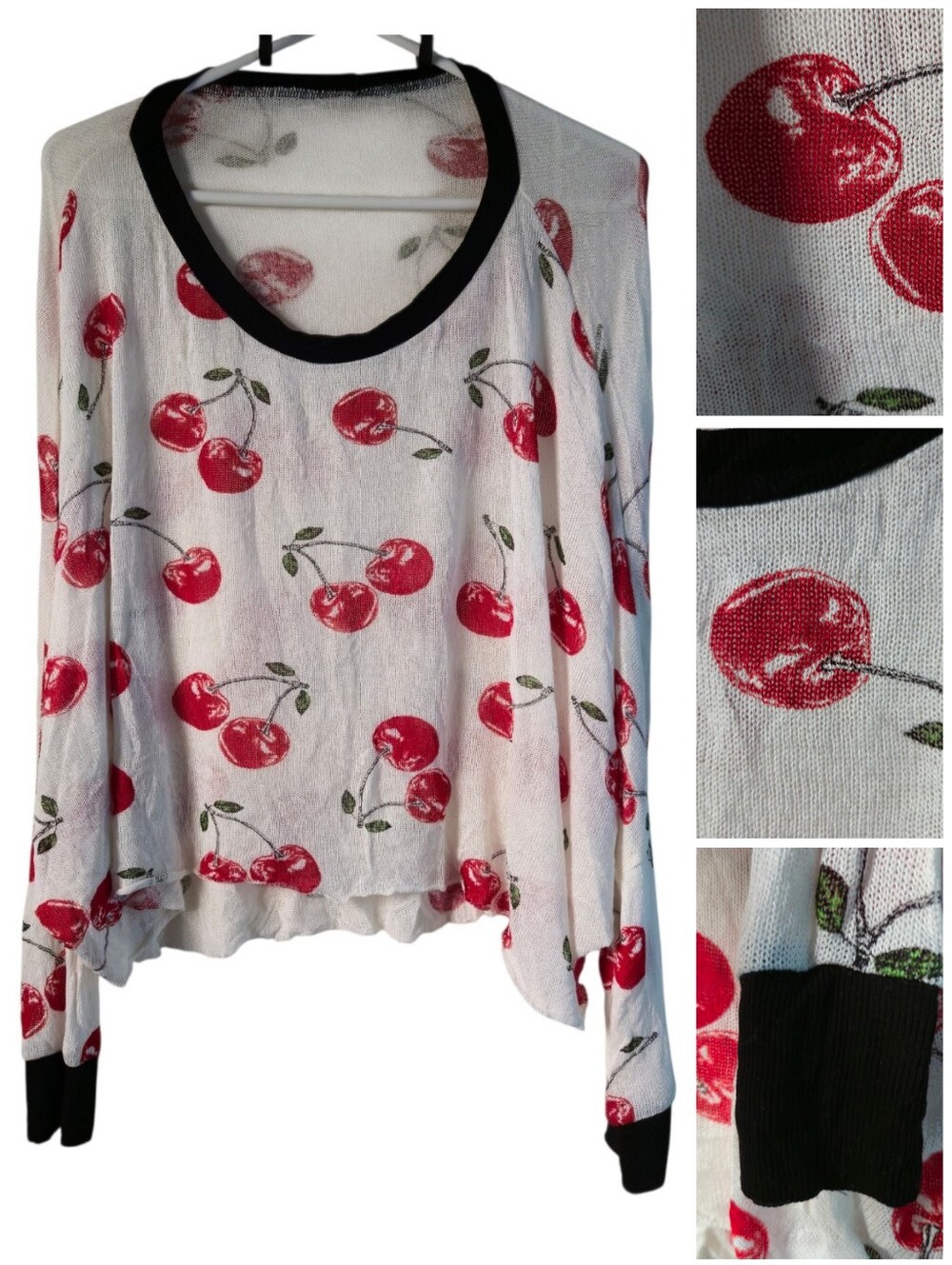 Lauren Moshi RARE Cherries sweater